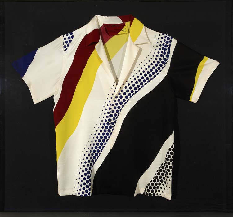 Appraisal: ROY LICHTENSTEIN after Bowling Shirt Color screenprint on white polyester