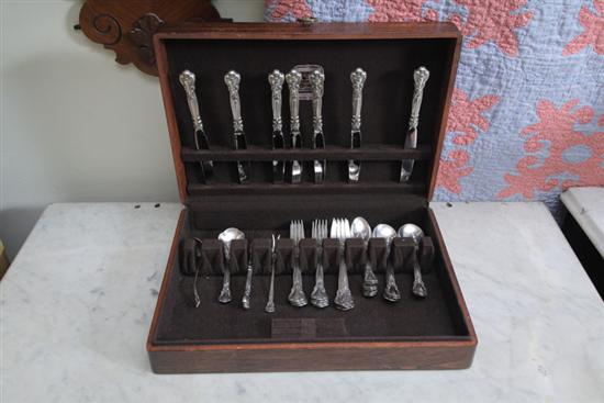 Appraisal: SET OF GORHAM STERLING SILVER FLATWARE In Chantilly pattern Seven