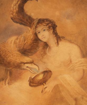 Appraisal: After Francois Huet Villiers - Hebe with Zeus as an