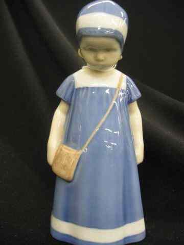 Appraisal: Bing Grondahl Porcelain Figurine of Girlwith purse '' excellent