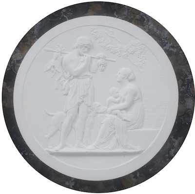 Appraisal: A Neoclassical Style Grand Tour Medallion Plaque in a Shadow