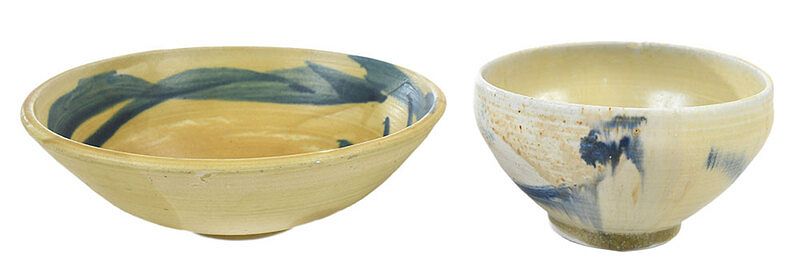 Appraisal: Toshiko Takaezu Hawaii - two bowls wide footed ceramic bowl