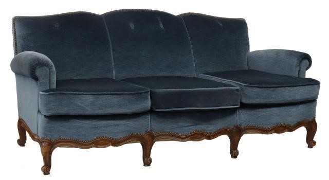 Appraisal: French Louis XV style sofa early th c having curved