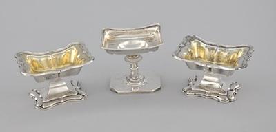 Appraisal: A Lot of Three Antique Austro-Hungarian Silver Master Salts ca