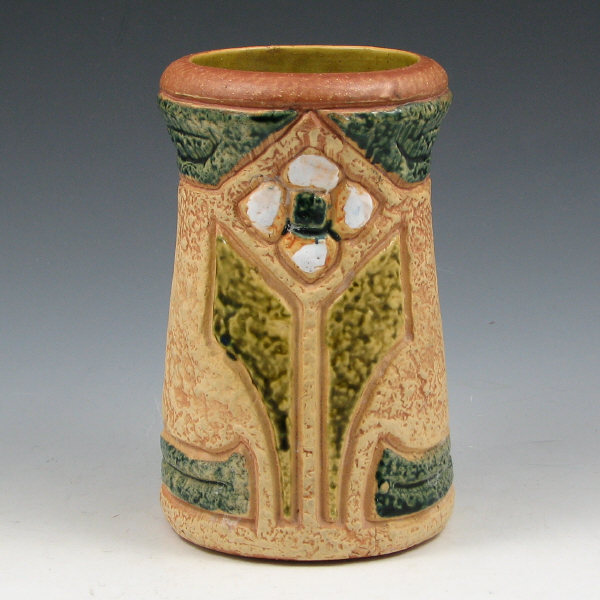 Appraisal: Roseville Mostique - vase Unmarked Mint tall