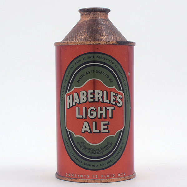 Appraisal: Haberles Light Ale Cone Top SHARP - Reference USBC -