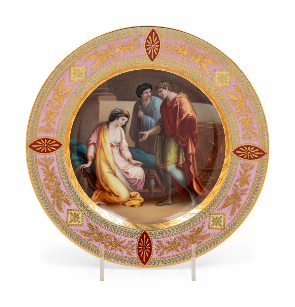 Appraisal: A Vienna Painted and Parcel Gilt Porcelain Cabinet Plate A