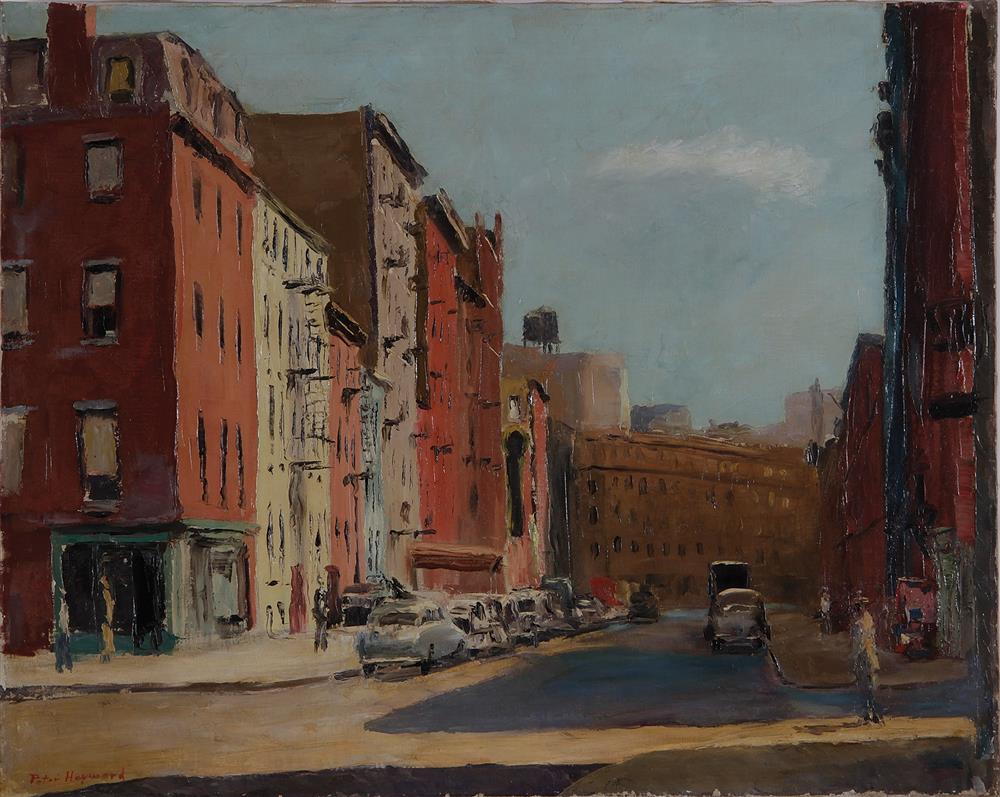 Appraisal: Peter Hayward American - WESTSIDE NEW YORK CITY oil on