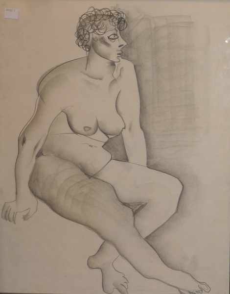 Appraisal: ROBERT TRAUER FEMALE NUDE STUDY PENCIL