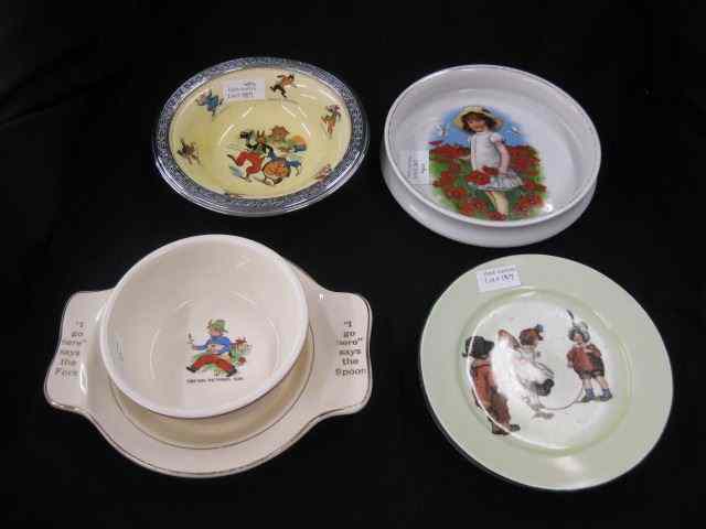 Appraisal: Children's Dishes Uncle Wiggly Tom Tom girl with poppies more