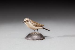 Appraisal: Miniature Tennessee Warbler by A Elmer Crowell A Elmer Crowell