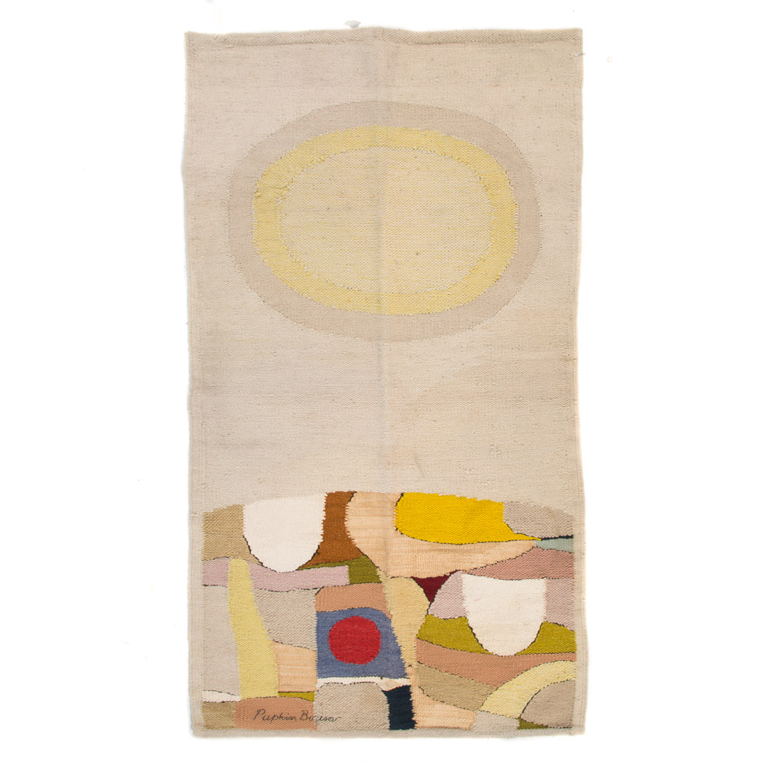 Appraisal: Saul Borisov tapestry panel Saul Borisov - s cream ground