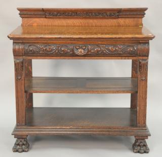 Appraisal: Victorian oak server ht in wd in dp in Victorian