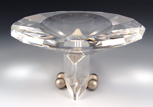 Appraisal: SWAROVSKI CRYSTAL COMPOTE With original box Measures '' high x