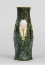 Appraisal: Royal Doulton Vase Embossed high gloss vase with flowers bottom