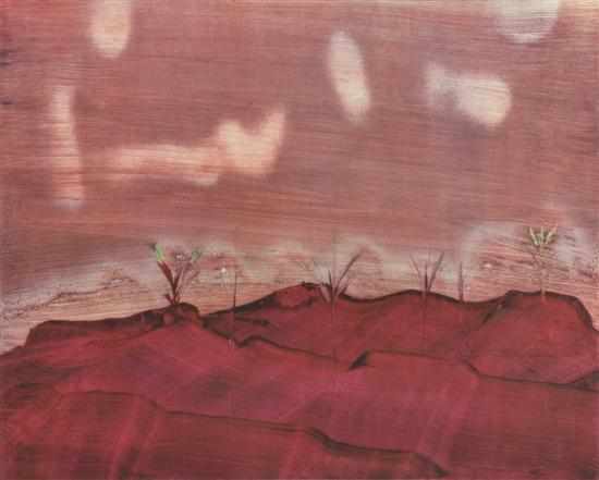 Appraisal: Sidney Nolan - Desert Landscape screenprint x cm