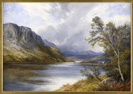 Appraisal: JAMES FAED JNR SCOTTISH - BY THE LOCHSIDE Signed and