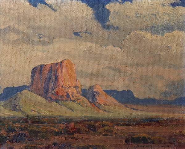 Appraisal: Fred Grayson Sayre American - Desert under cloudy skies signed