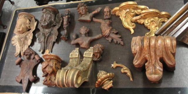 Appraisal: Box Lot of Wood Carvings A great lot some with