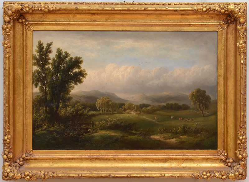 Appraisal: EUROPEAN SCHOOL LANDSCAPE Oil on canvas signed 'G Innes' lower