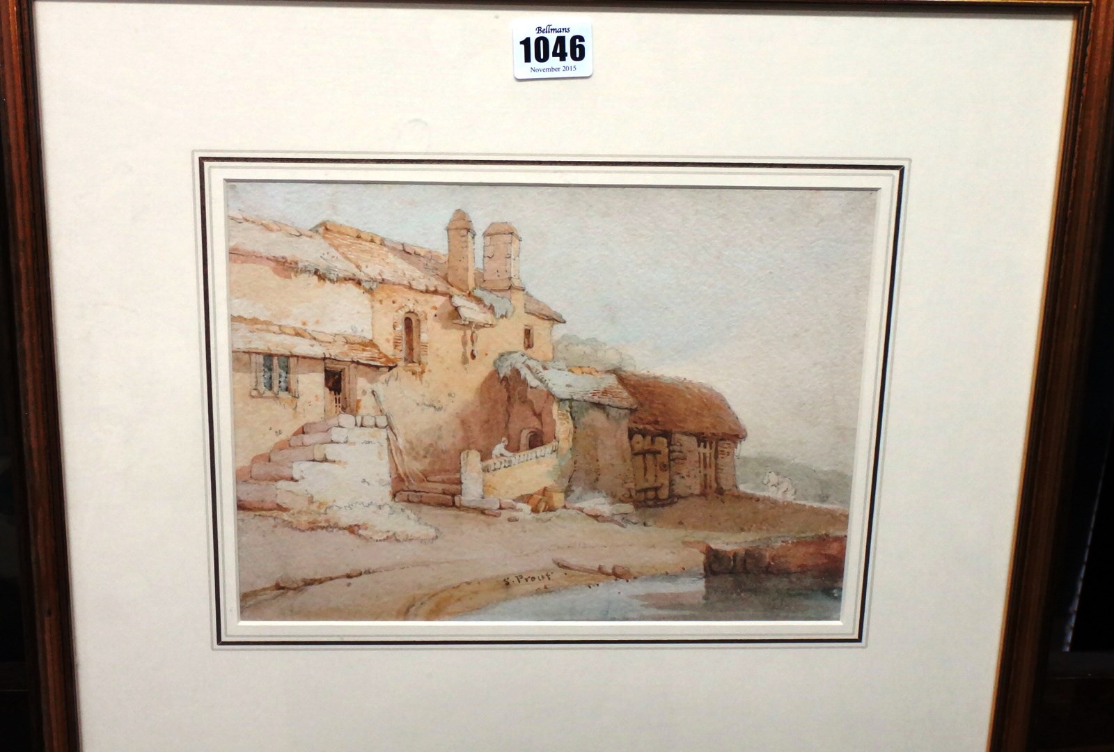 Appraisal: Samuel Prout - Near Exeter watercolour signed cm x cm