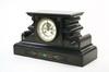 Appraisal: MANTEL CLOCK - French composed of black slate with inset