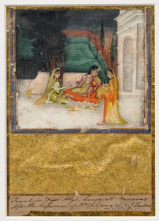 Appraisal: Miniature Painting Miniature Painting India th century depicting a lady