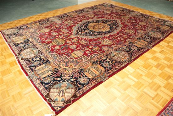 Appraisal: Persian Kashmir Rug ' x '