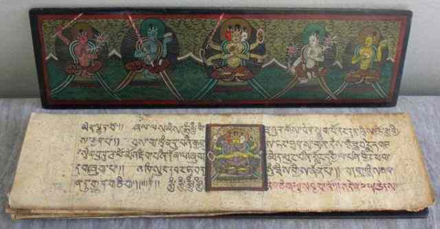 Appraisal: Tibetan Book of Illustrated Miniatures From a Roslyn Heights NY