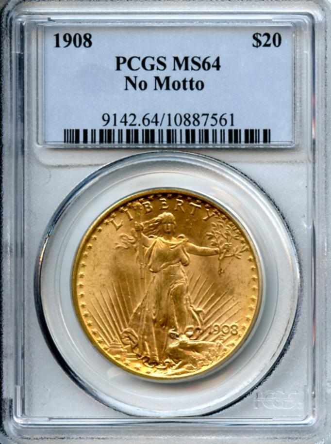 Appraisal: No Motto MS PCGS Attractive with minimal marks and exceptionally