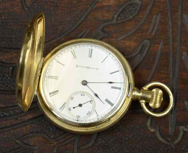 Appraisal: ILLINOIS FOURTEEN KARAT GOLD HUNTER CASE POCKET WATCH size c