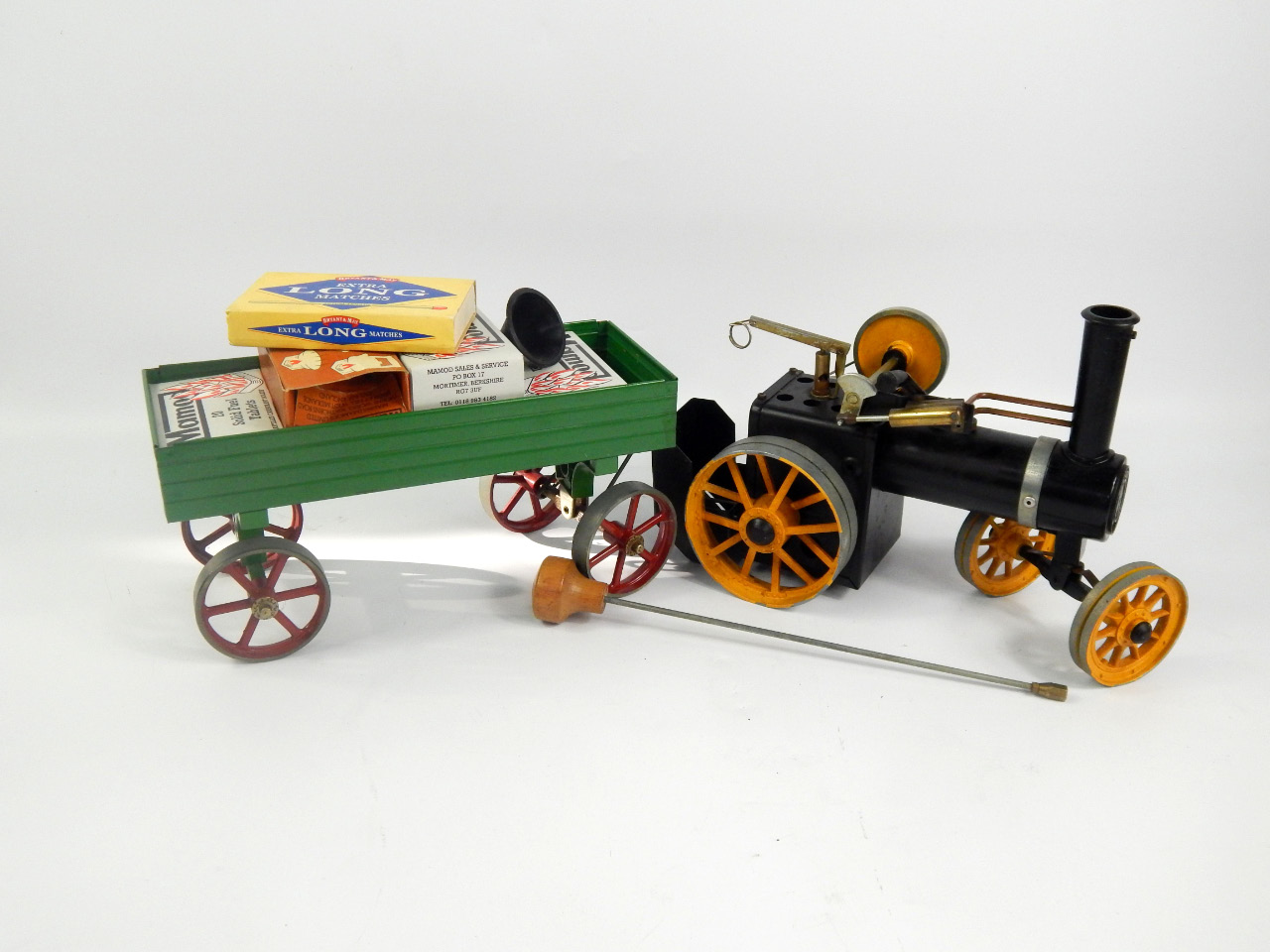 Appraisal: A Mamod live steam traction engine and trailer