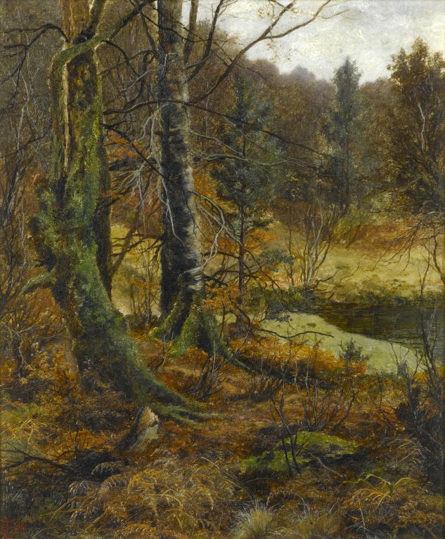 Appraisal: EDGAR LONGSTAFFE - AUTUMN LEAVES signed with monogram and dated