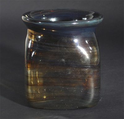 Appraisal: A Holmegaard Lava vase designed by Per Lutken shouldered square