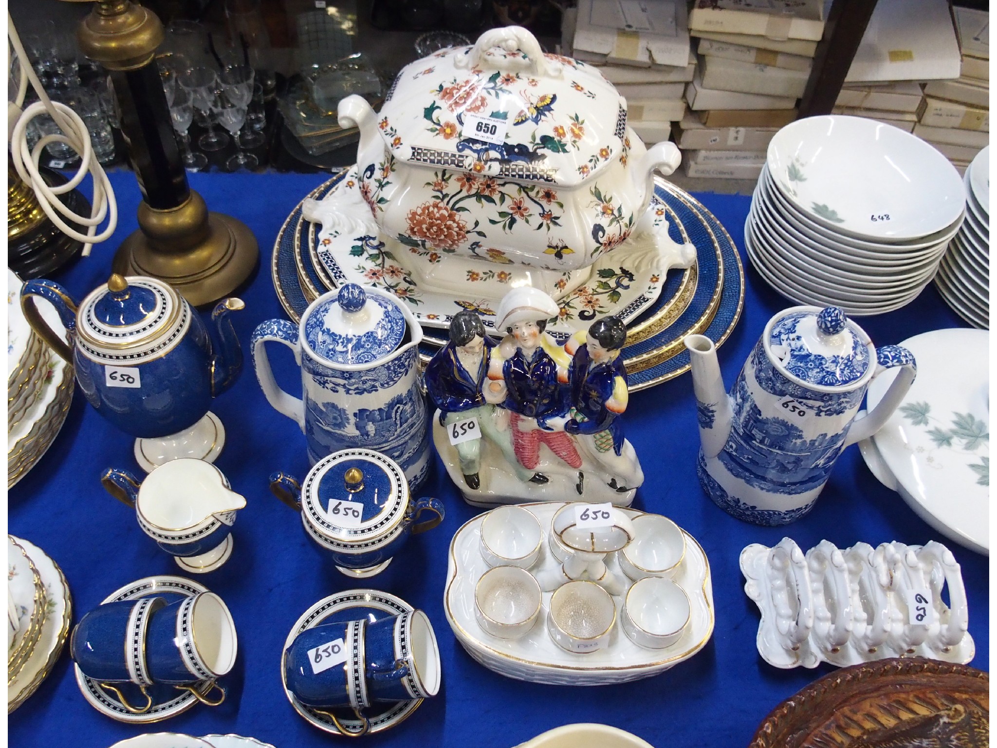 Appraisal: Lot comprising a Wedgwood coffee set comprising coffee pot milk