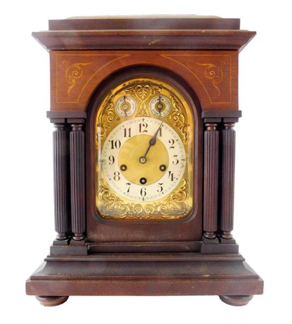 Appraisal: German quarter hour chiming mantle clock c manufactured by Junhans