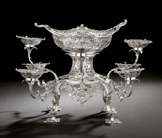 Appraisal: Good Early George III Sterling Silver Epergne hallmarked London -