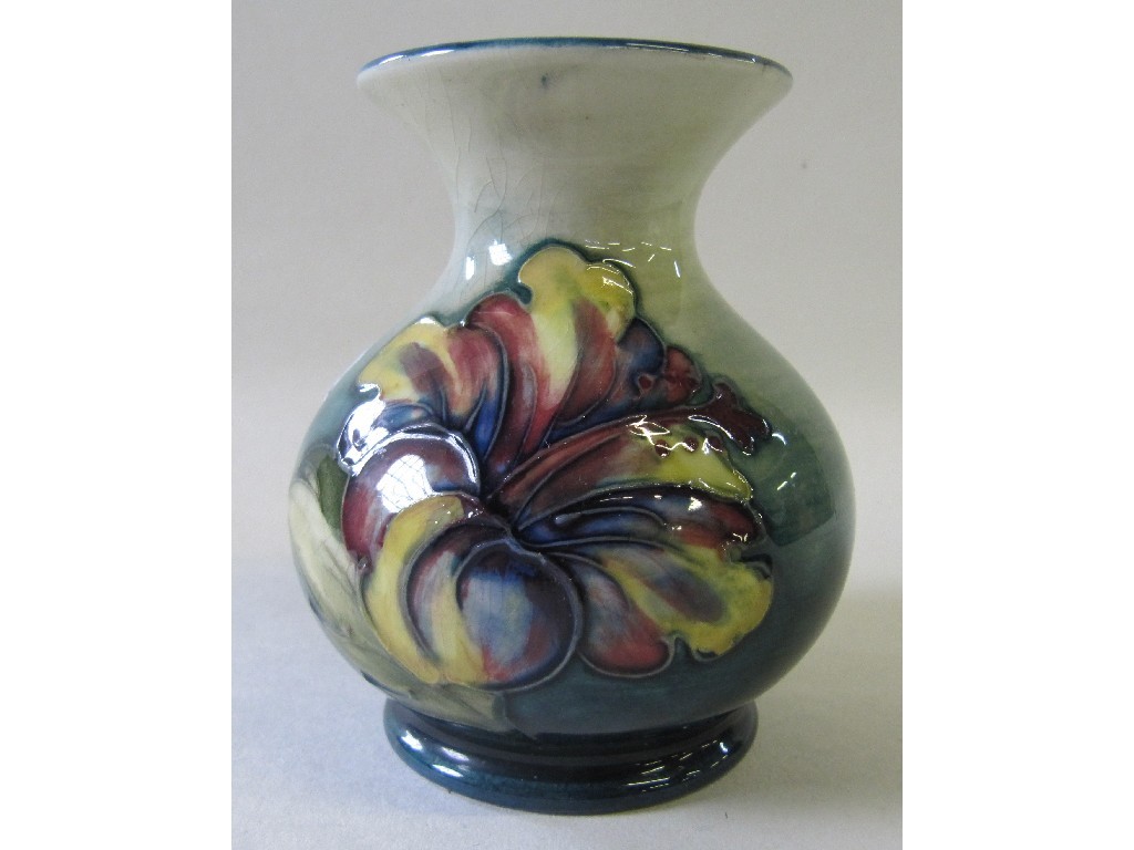 Appraisal: Moorcroft hibiscus vase