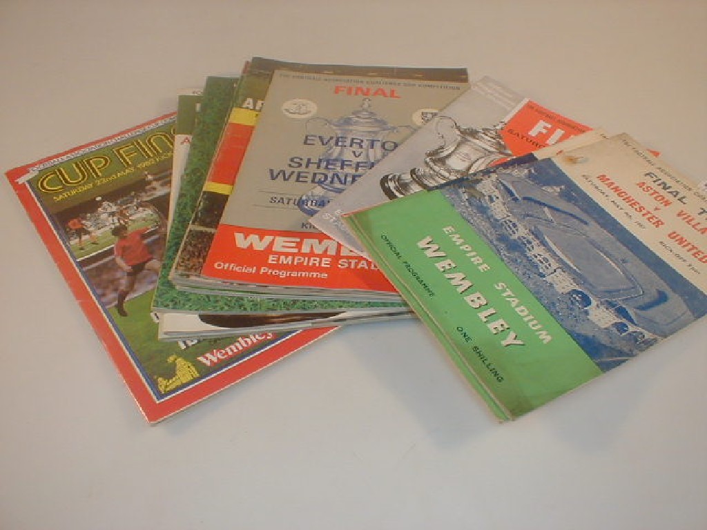 Appraisal: Circa big match football programmes including FA cup finals onwards