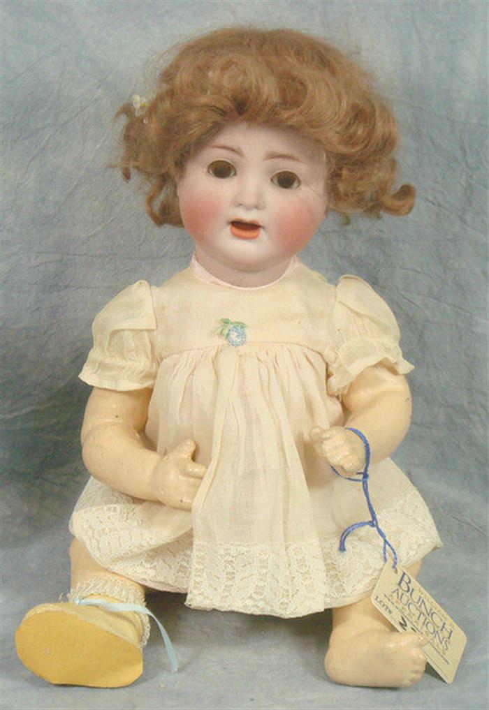 Appraisal: Alt Beck Gottschalck bisque head doll marked AB made in