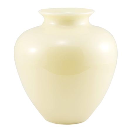 Appraisal: Unsigned Carder Steuben Ivory Glass Vase Estimate -