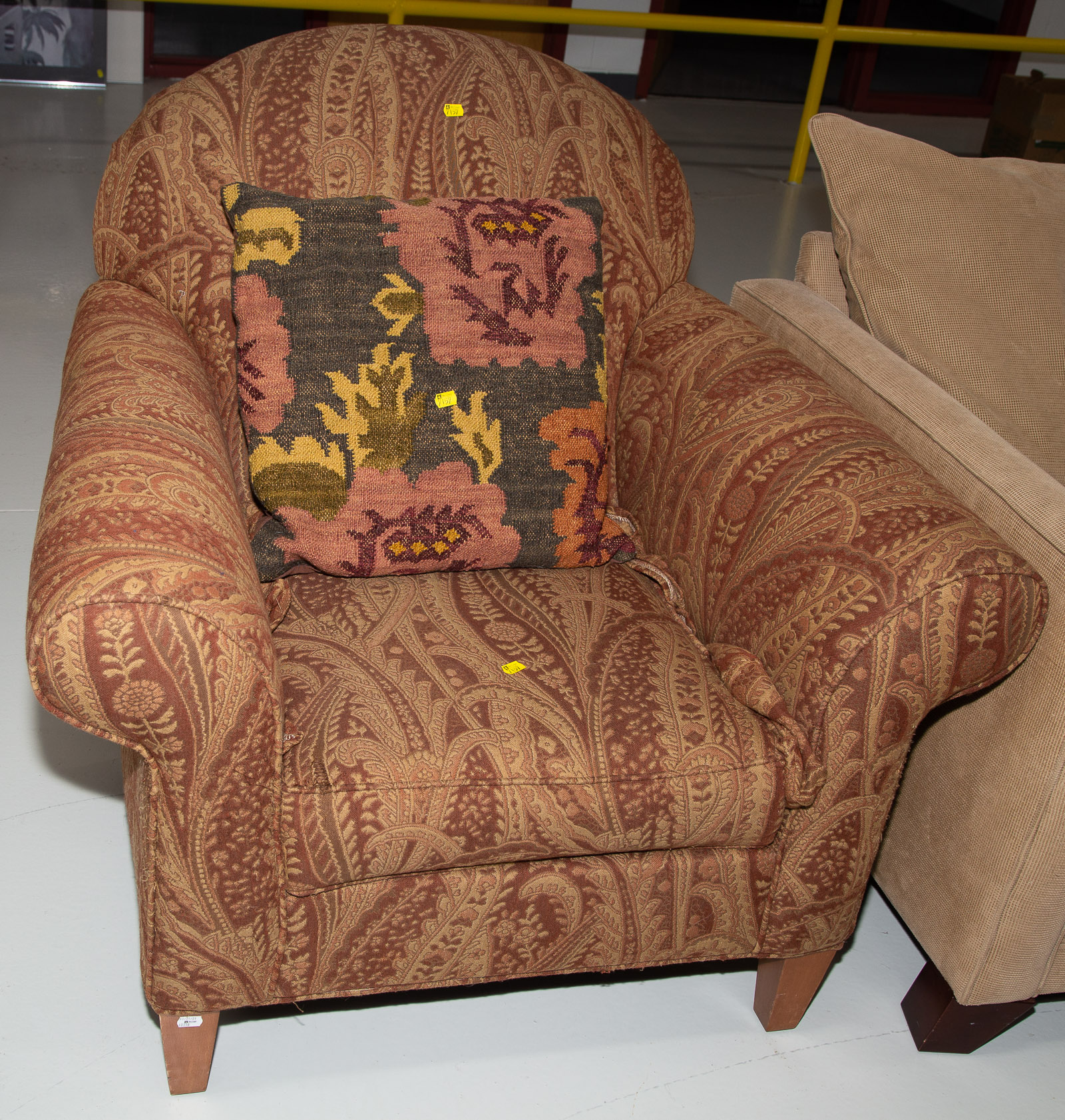 Appraisal: ETHAN ALLEN UPHOLSTERED ARM CHAIR