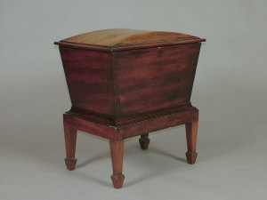 Appraisal: A mahogany cellaret on stand th century and later elements