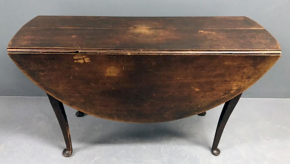 Appraisal: New England Queen Anne Maple Drop Leaf Table New England