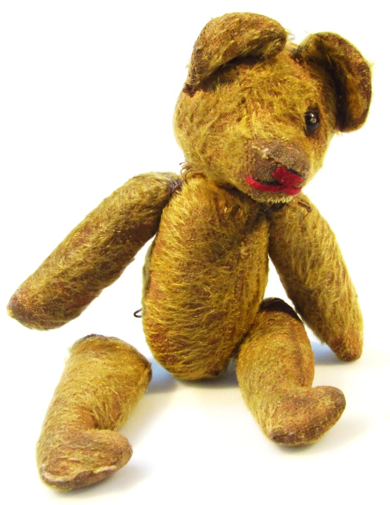 Appraisal: A very early thC blond plush jointed miniature Teddy bear