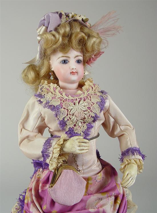 Appraisal: French Fashion Gaultier Lady Doll Circa late 's Pale bisque