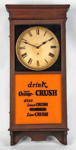 Appraisal: Orange Crush Soda Wall Clock Description Circa late th Century