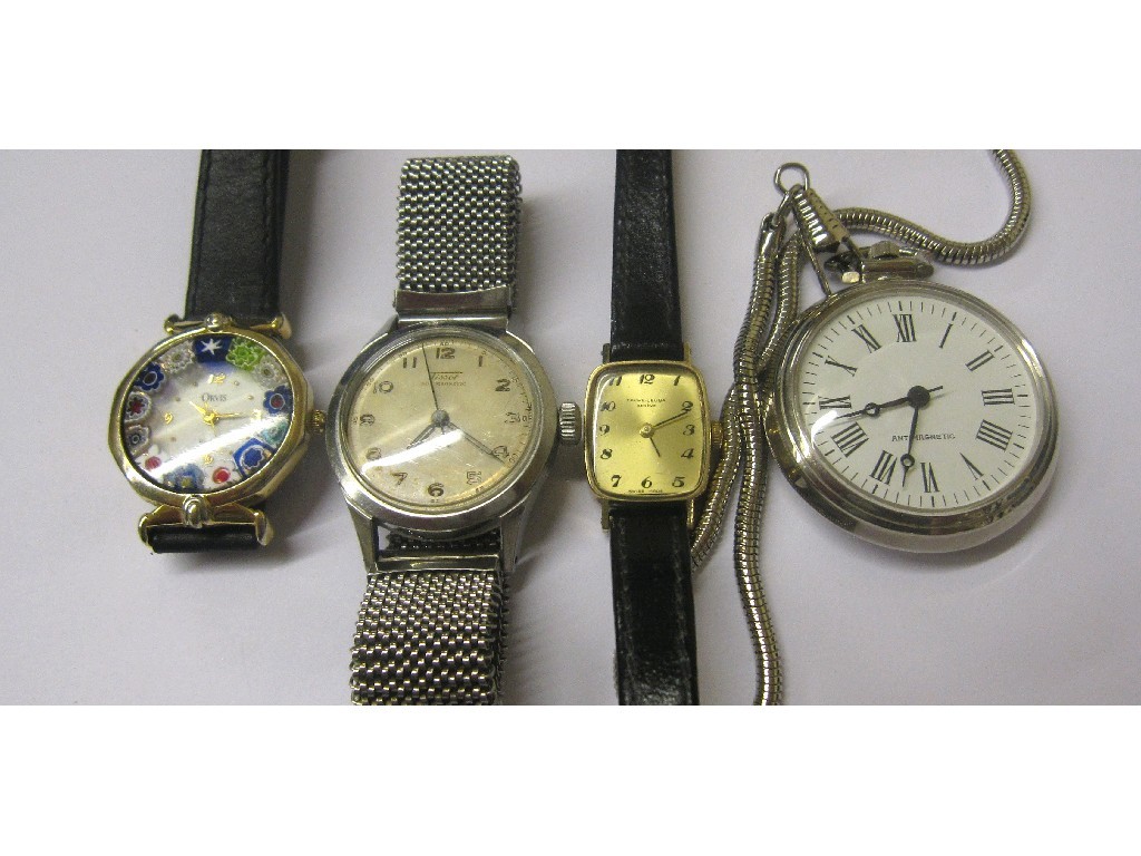 Appraisal: Lot comprising ladies ct gold Favre Leuba wrist watch gents