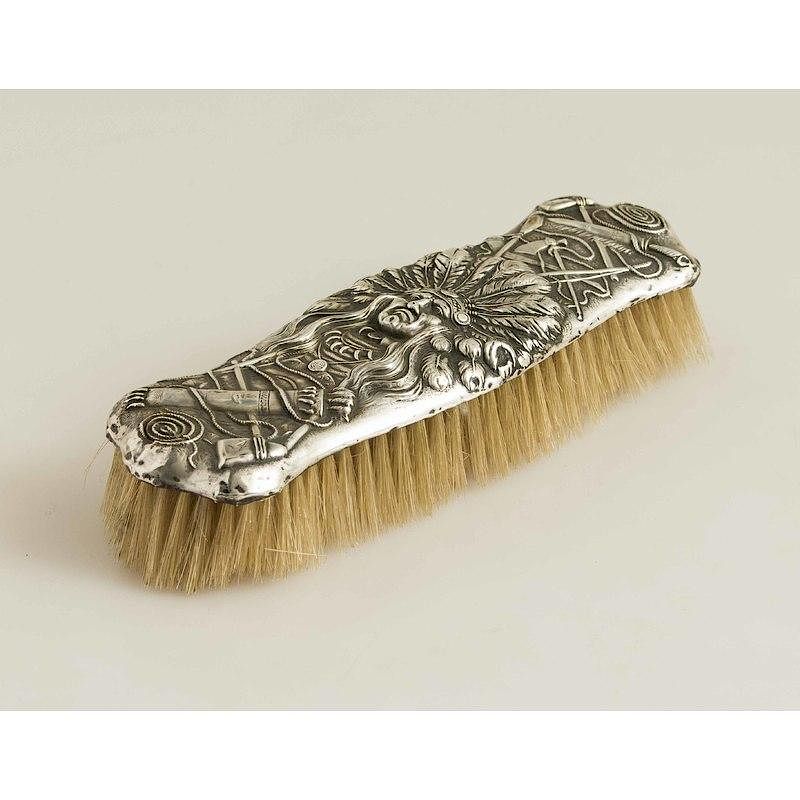 Appraisal: Unger Brothers Sterling Clothes Brush Unger Brothers sterling clothes brush