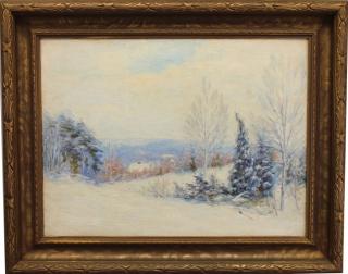 Appraisal: th C New England Winter Landscape th C New England